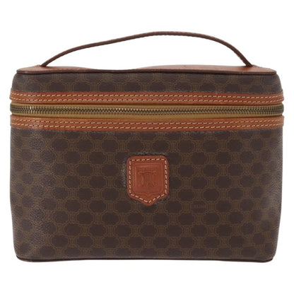 Celine Macadam Vanity Bag Canvas, BROWN, CANVAS, Handbag