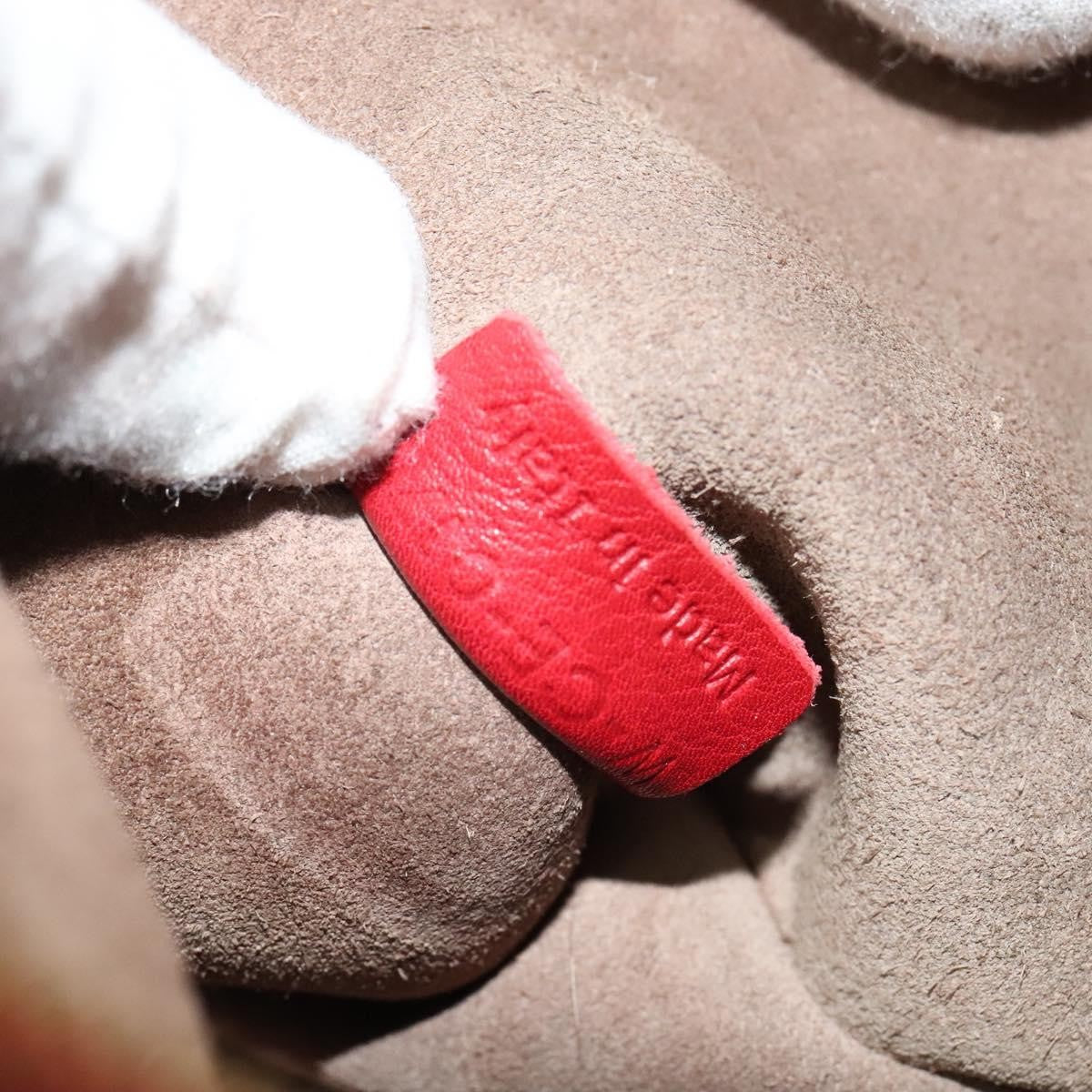 Celine Shoulder Bag Leather, RED, LEATHER, Shoulder bag