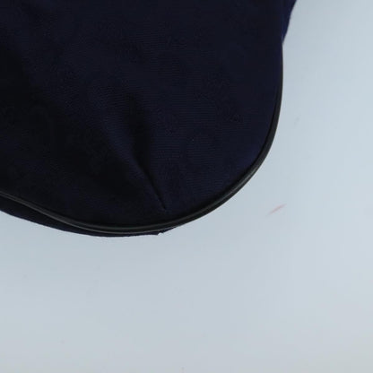 Celine C Macadam Handbag Canvas, NAVY, CANVAS, Handbag