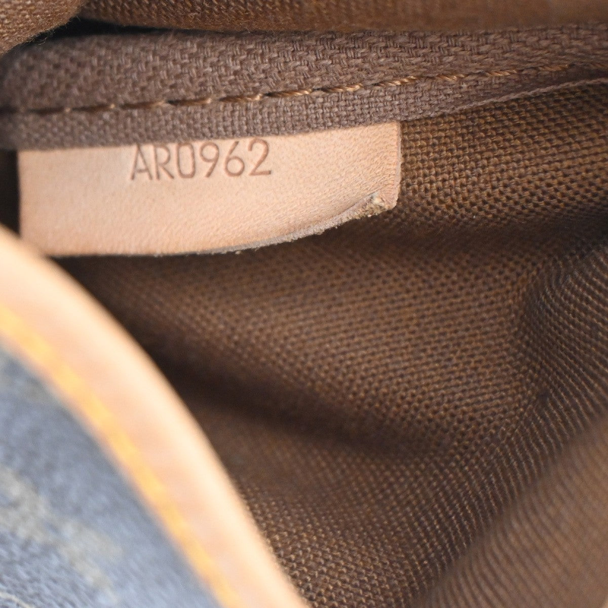 Louis Vuitton Saumur Handbag Monogram Canvas, BROWN, CANVAS, Shoulder bag