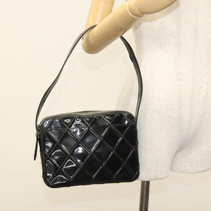 Chanel Vintage Shoulder Bag Patent leather, BLACK, PATENT_LEATHER, Shoulder bag