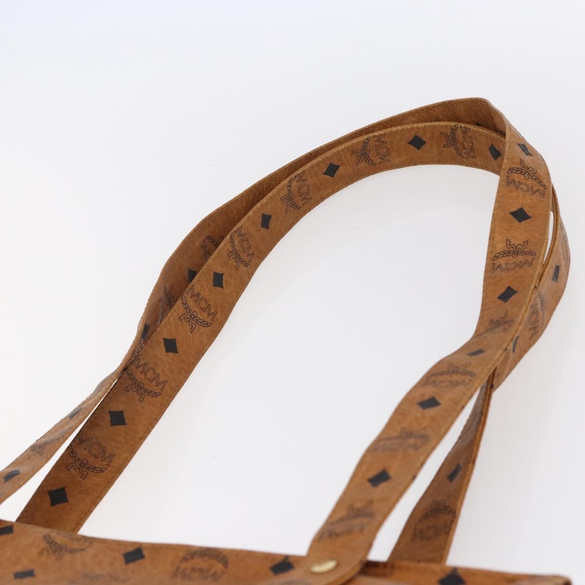 MCM Vintage Visetos Tote bag Canvas, BROWN, CANVAS, Tote bag