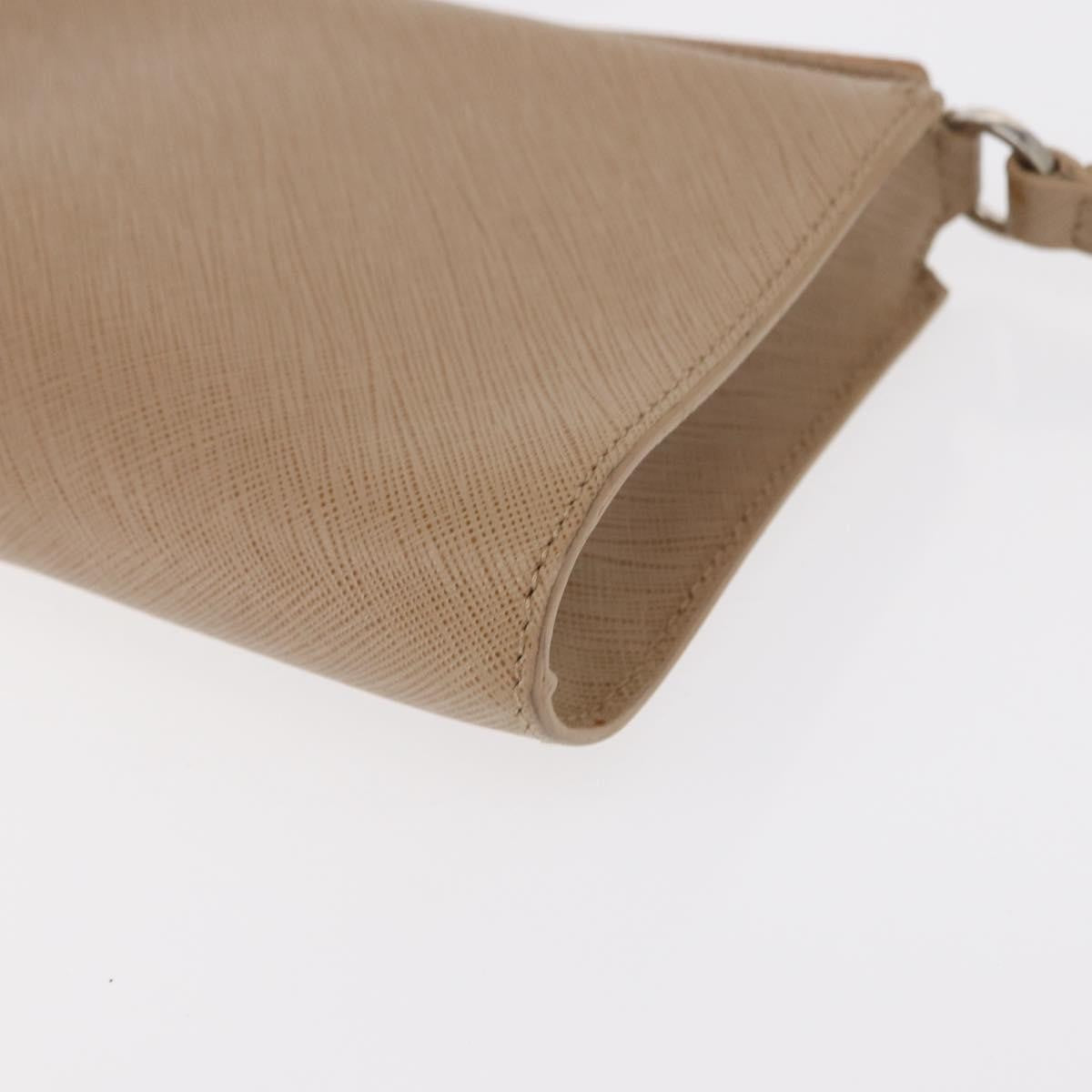 Salvatore Ferragamo Gancini Shoulder Bag Leather, BEIGE, LEATHER, Shoulder bag