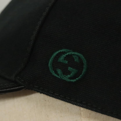 Gucci Web Baseball Hat GG Canvas, BLACK, CANVAS, Head accessory