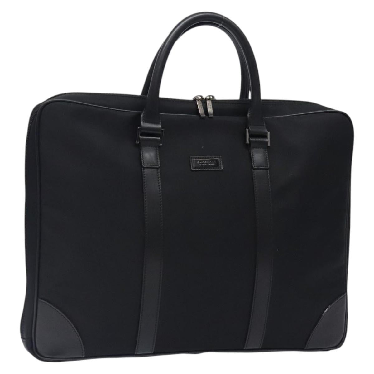 Burberry Black Label Business Bag Nylon, BLACK, NYLON, Briefcase