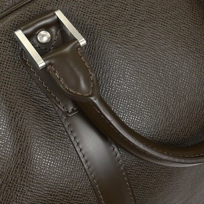 Louis Vuitton Kendall Handbag Taiga Leather, BROWN, LEATHER, Travel bag