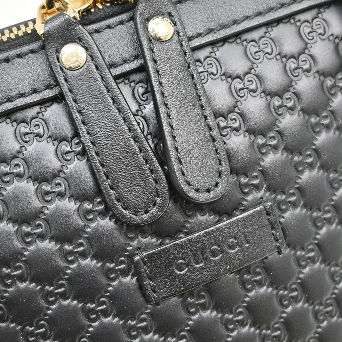 Gucci Convertible Dome Satchel Microguccissima Leather, Black, Leather, Handbag