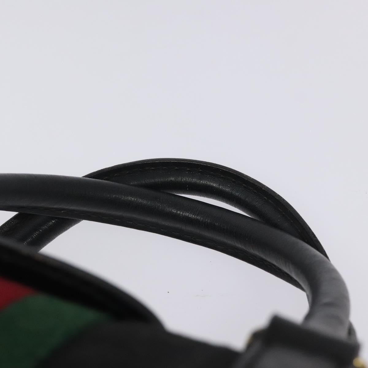 Gucci Vintage Web Boston Bag GG Canvas, BLACK, CANVAS, Handbag