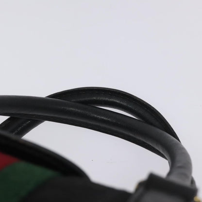 Gucci Vintage Web Boston Bag GG Canvas, BLACK, CANVAS, Handbag