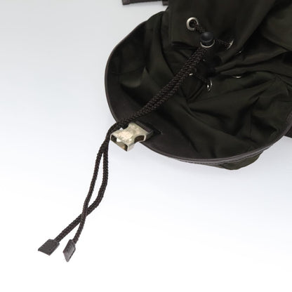 Prada Double Front Pocket Backpack Tessuto, Khaki, Nylon, Backpack