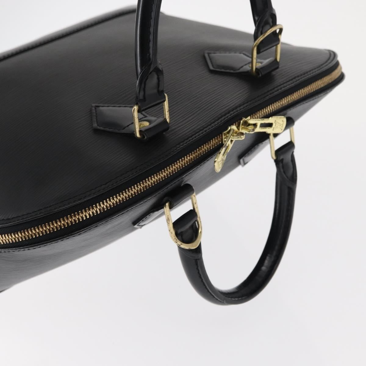 Louis Vuitton Alma Handbag Epi Leather, BLACK, LEATHER, Handbag