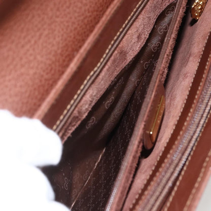 Gucci Vintage tote Leather, BROWN, LEATHER, Tote bag