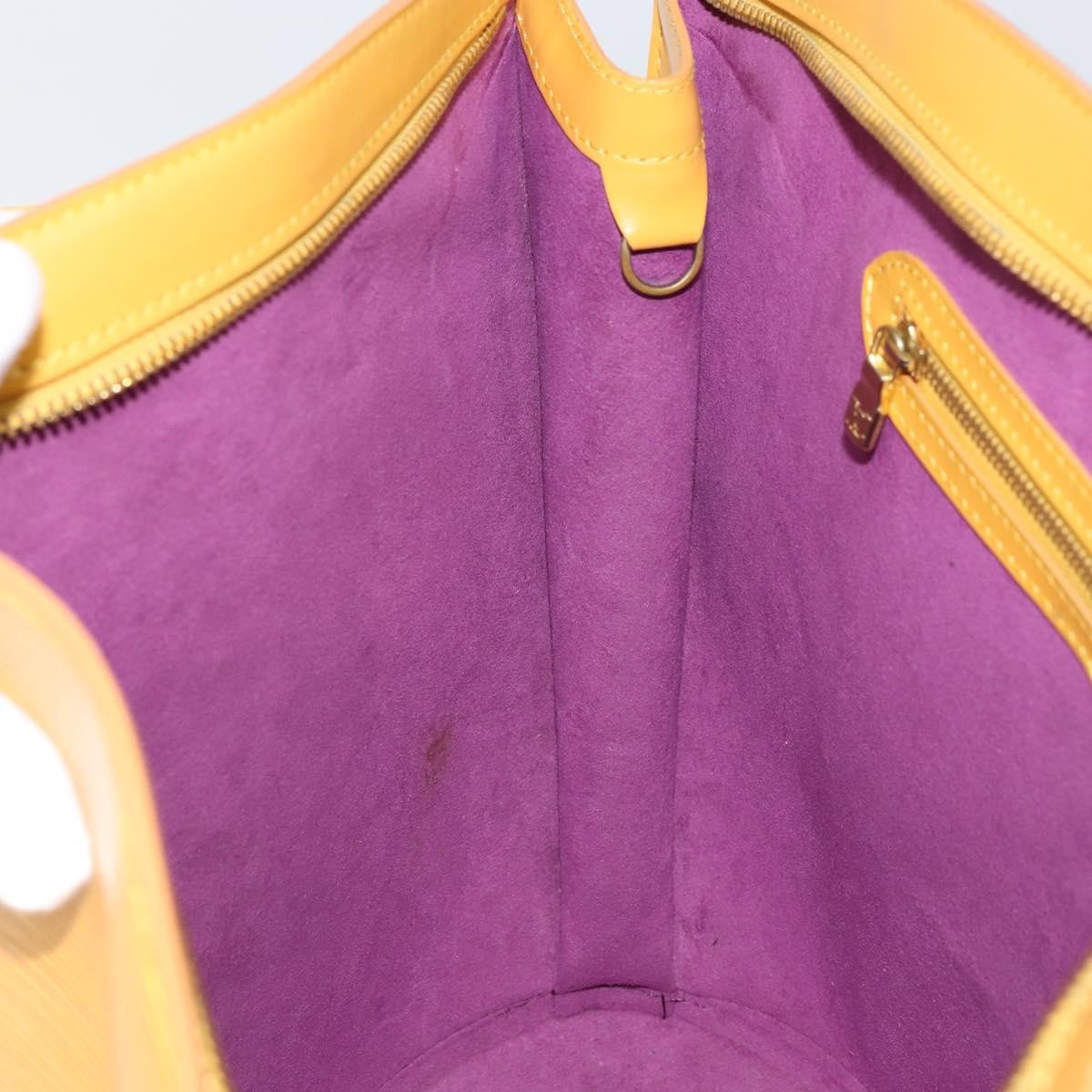 Louis Vuitton Saint Jacques Handbag Epi Leather, YELLOW, LEATHER, Shoulder bag