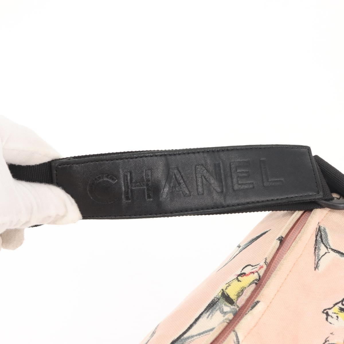 Chanel Ice Cream Sundae Shoulder Bag Printed Canvas, PINK, CANVAS, Shoulder bag