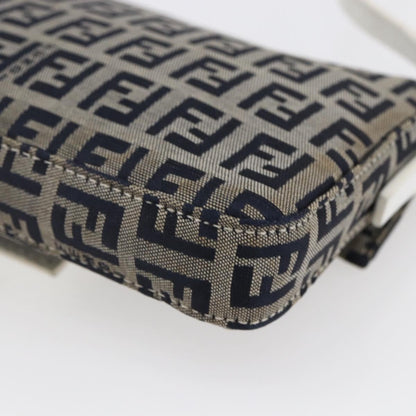 Fendi Baguette Bag Zucchino Canvas, NAVY, CANVAS, Clutche & pouche
