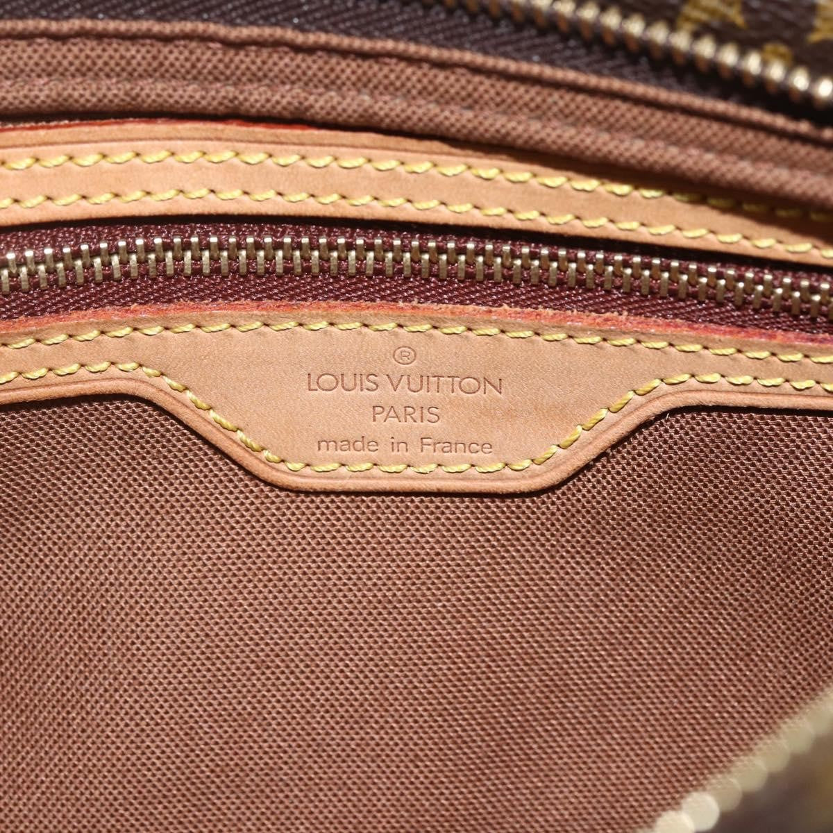 Louis Vuitton Trotteur Handbag Monogram Canvas, BROWN, CANVAS, Clutche & pouche