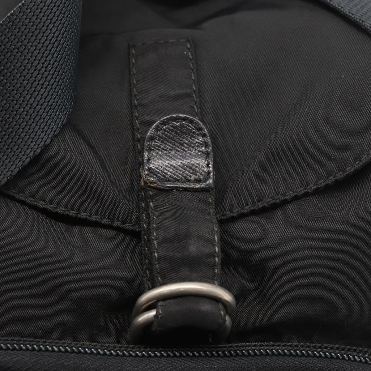 Prada Front Pocket Backpack Tessuto, BLACK, NYLON, Backpack
