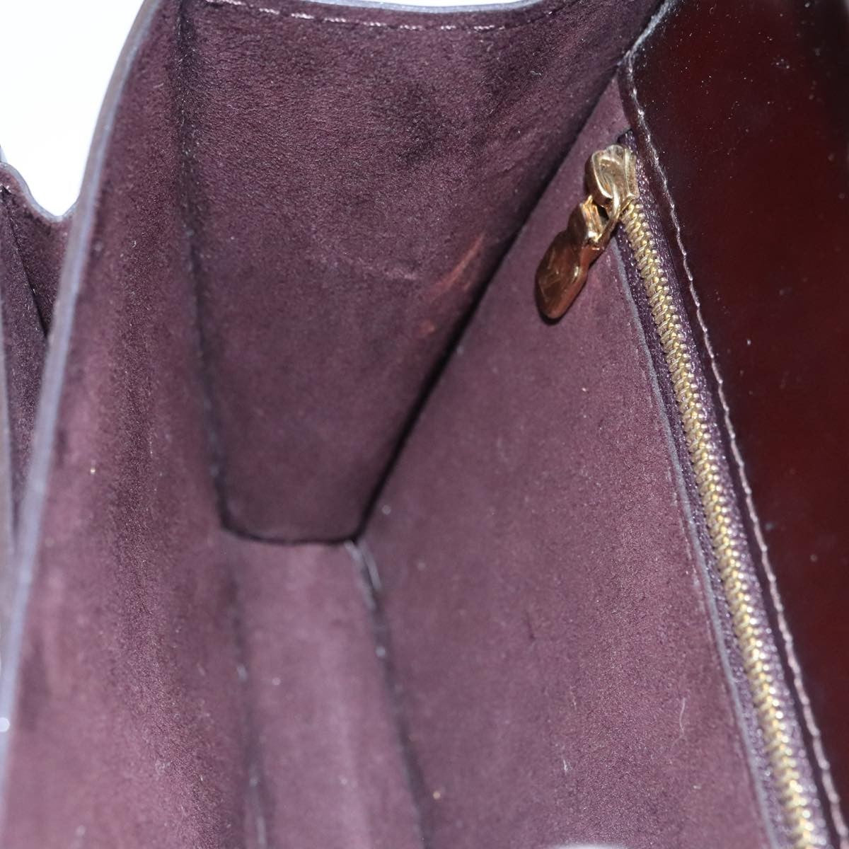 Louis Vuitton Monceau Handbag Vernis, BURGUNDY, PATENT_LEATHER, Handbag