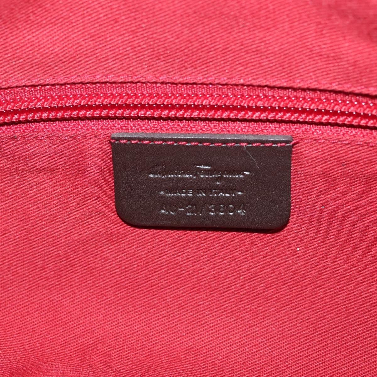 Salvatore Ferragamo Pochette Pony Hair, BROWN, SUEDE, Shoulder bag