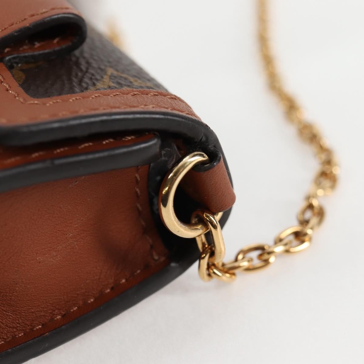 Louis Vuitton Dauphine Chain Wallet Reverse Monogram Canvas, BROWN, CANVAS, Wallets