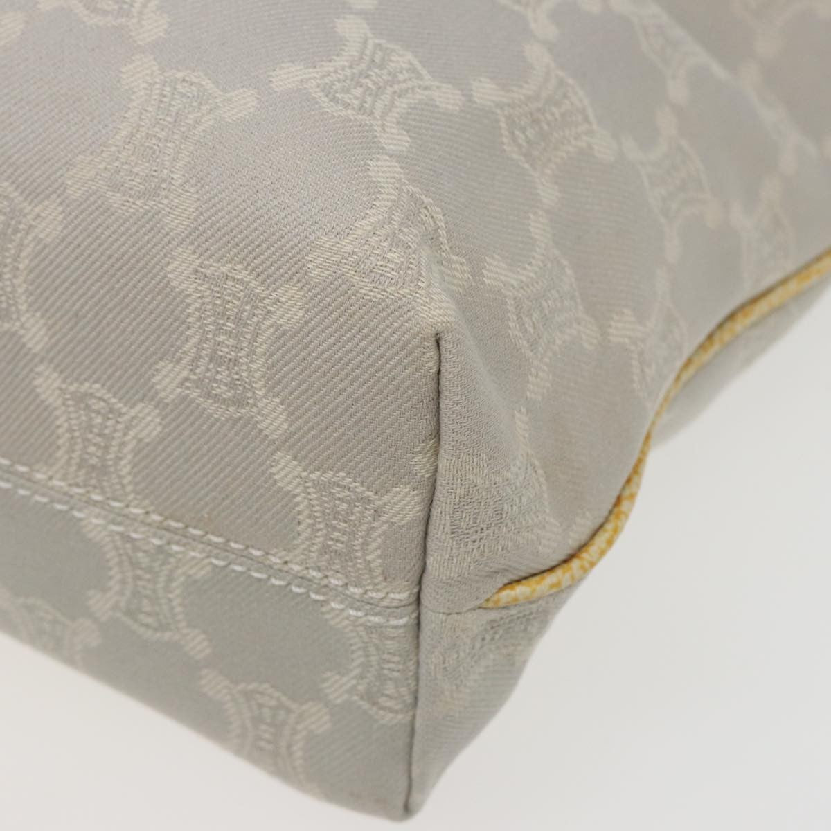 Celine Vintage Macadam Tote bag Canvas, YELLOW, CANVAS, Tote bag