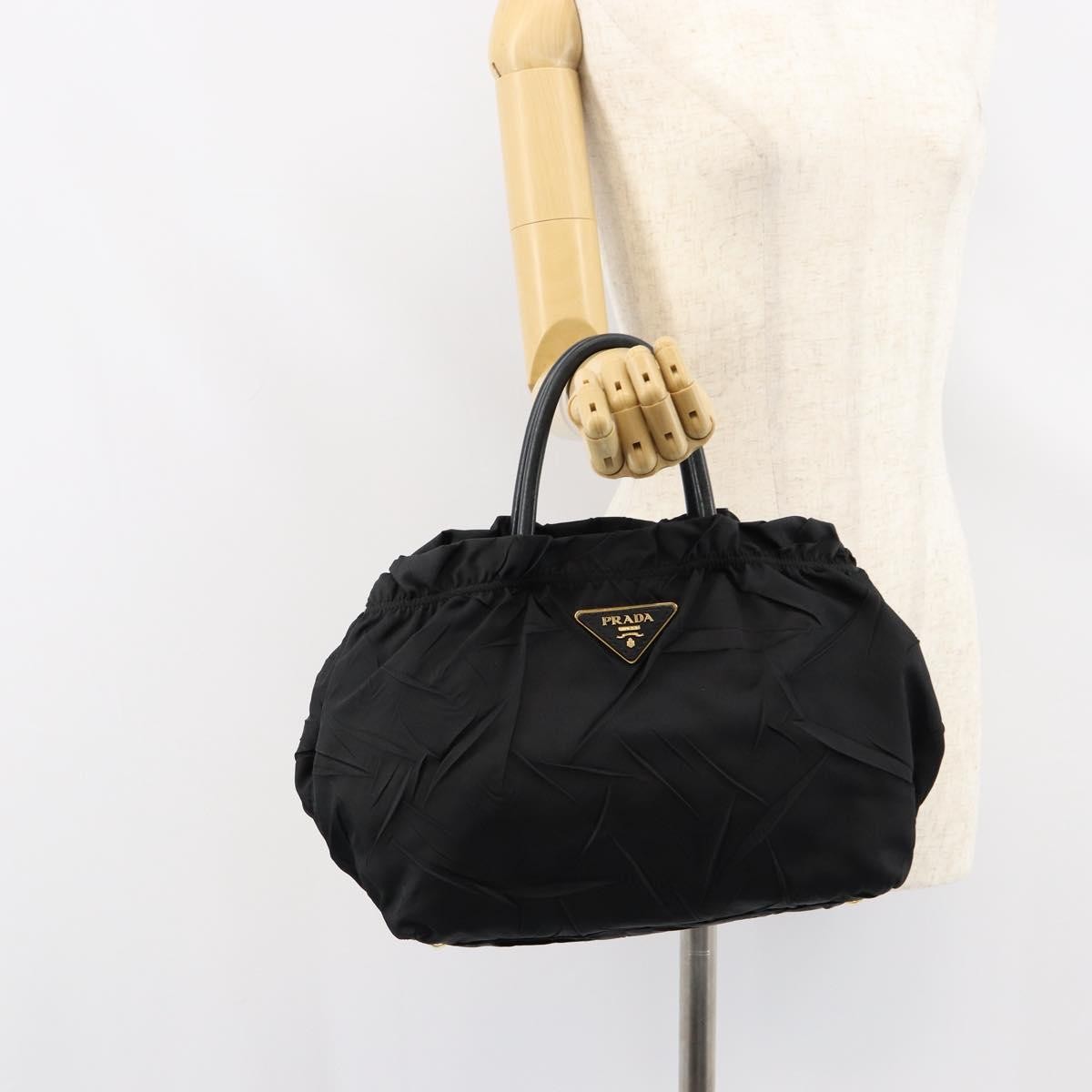 Prada Vintage Handbag Tessuto, BLACK, NYLON, Handbag
