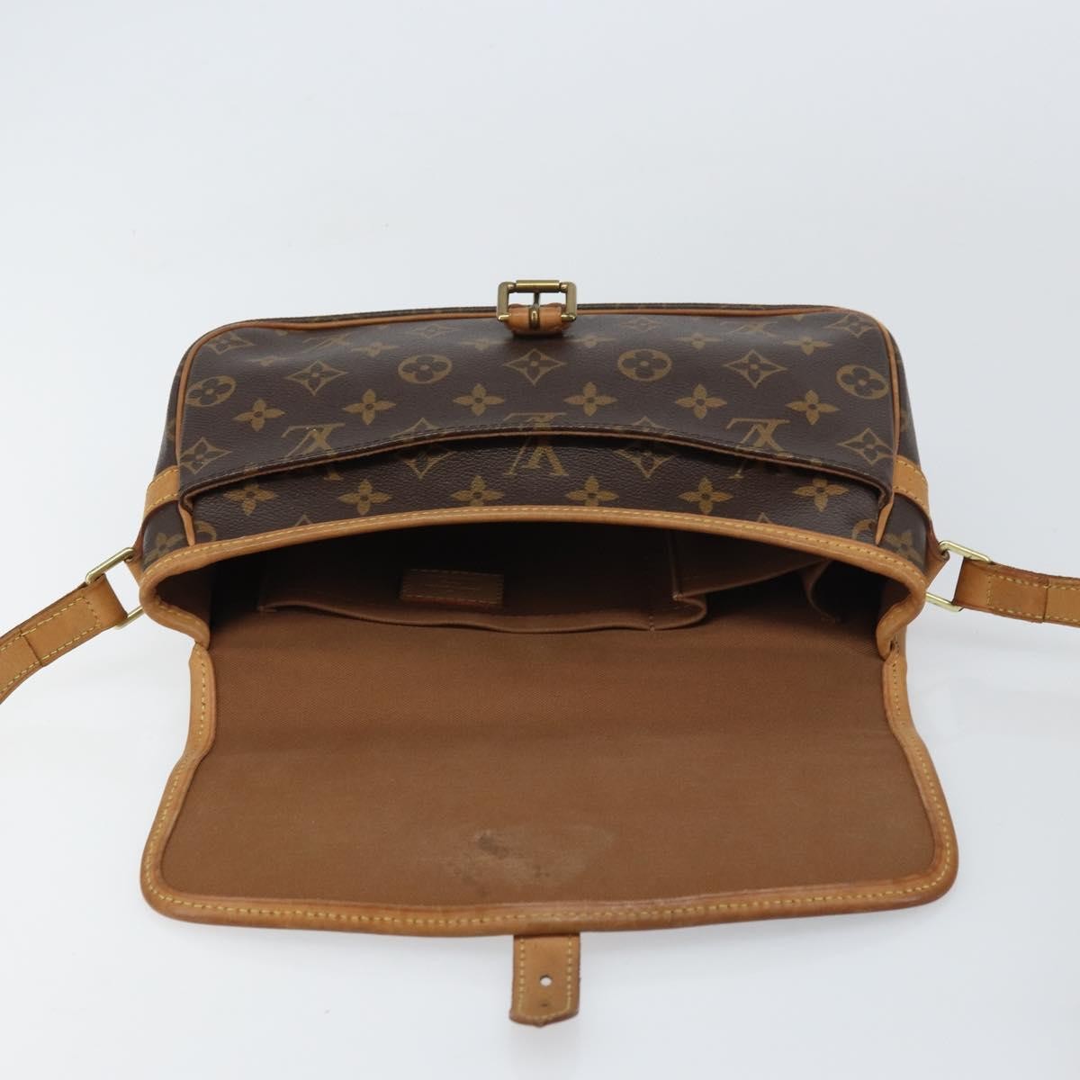 Louis Vuitton Sologne Handbag Monogram Canvas, BROWN, CANVAS, Shoulder bag