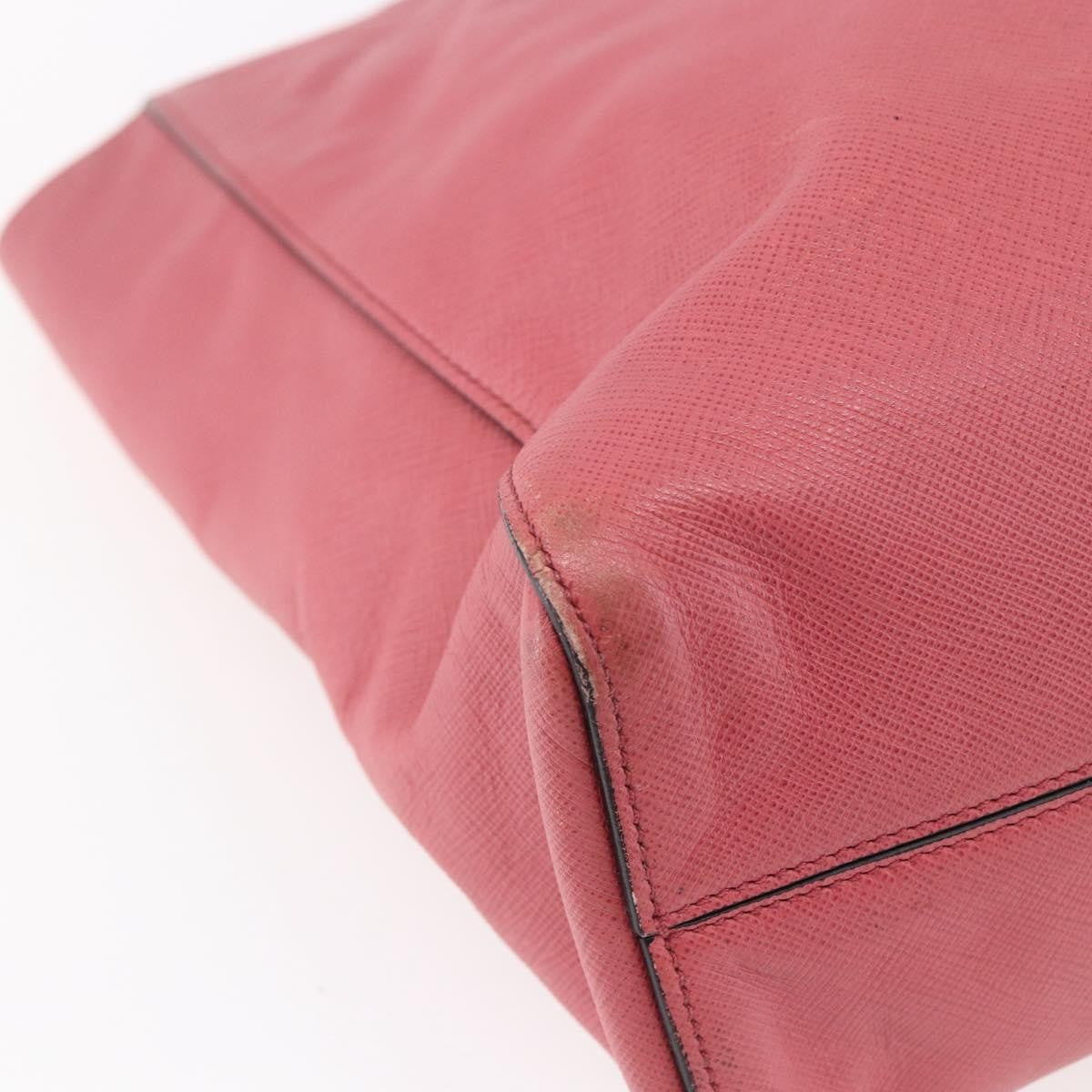 Prada Convertible Soft Shopping Tote Saffiano Leather, PINK, LEATHER, Tote bag
