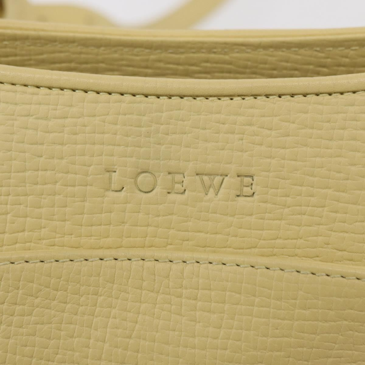 Loewe Vintage Shoulder Bag Leather, YELLOW, LEATHER, Shoulder bag
