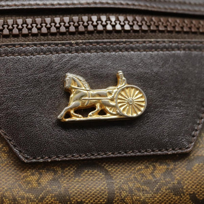 Celine Vintage Macadam Handbag Macadam, BROWN, CANVAS, Handbag