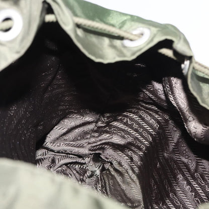 Prada Double Front Pocket Backpack Tessuto, KHAKI, NYLON, Backpack