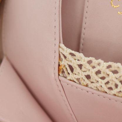 Chanel Camellia Round Clutch with Chain Satin, PINK, SATIN, Clutche & pouche