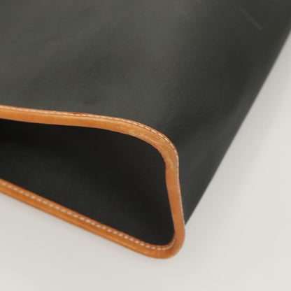 Christian Dior Vintage Zip Pochette Canvas and leather, BLACK, PVC, Clutche & pouche