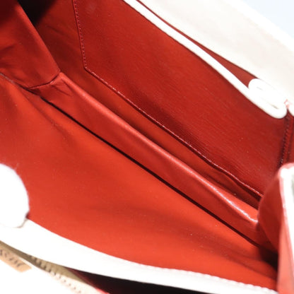 Saint Laurent Vintage Shoulder Bag Leather, WHITE, LEATHER, Shoulder bag