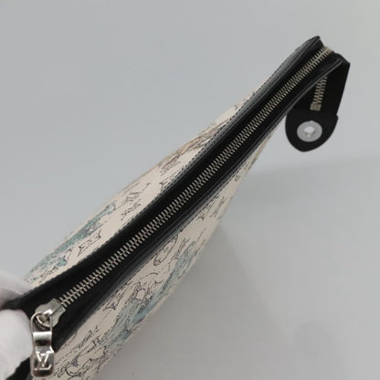 Louis Vuitton Pochette Voyage Limited Edition Chapman Savane Monogram Canvas, WHITE, CANVAS, Clutche & pouche