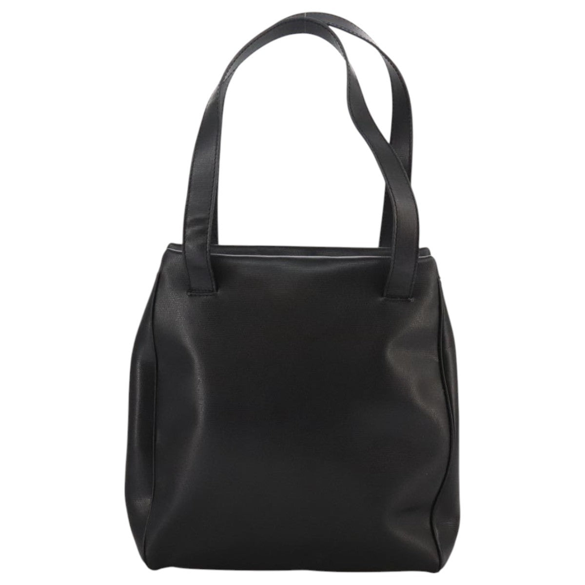 Celine Circle Logo Handbag Leather, BLACK, LEATHER, Handbag