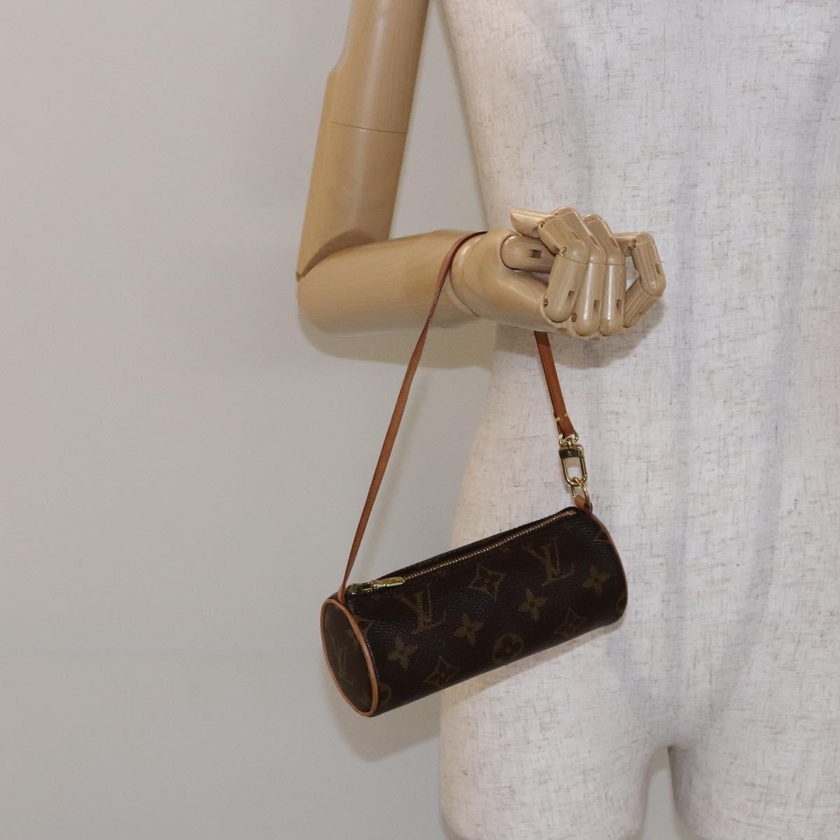 Louis Vuitton Papillon Pochette Monogram Canvas, BROWN, CANVAS, Handbag