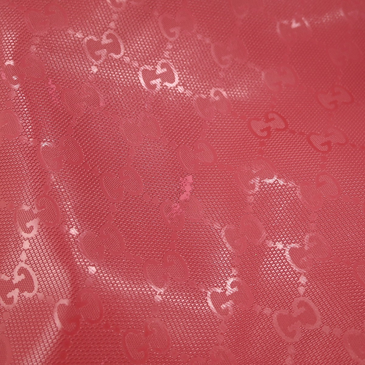 Gucci Plus Tote GG Imprime, RED, LEATHER, Tote bag