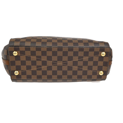 Louis Vuitton Greenwich Bag Damier, BROWN, LEATHER, Handbag