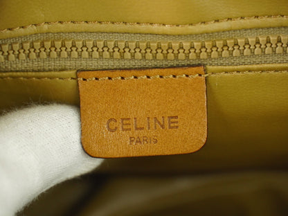 Celine Macadam Shoulder Bag PVC Leather, BEIGE, PVC, Shoulder bag