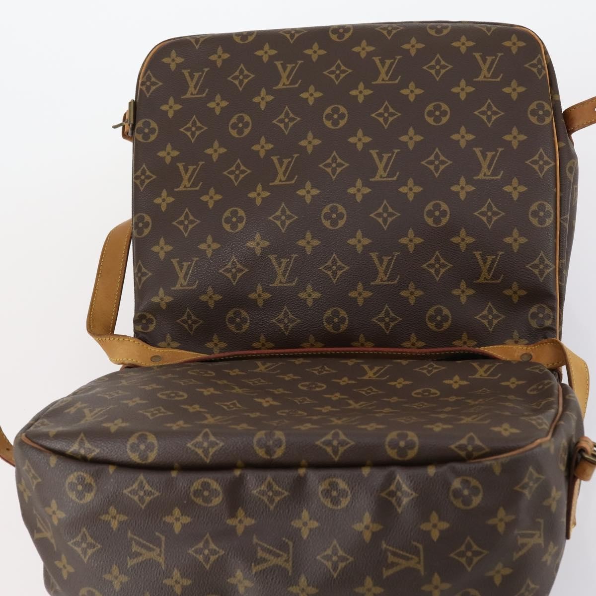 Louis Vuitton Saumur Handbag Monogram Canvas, BROWN, CANVAS, Shoulder bag