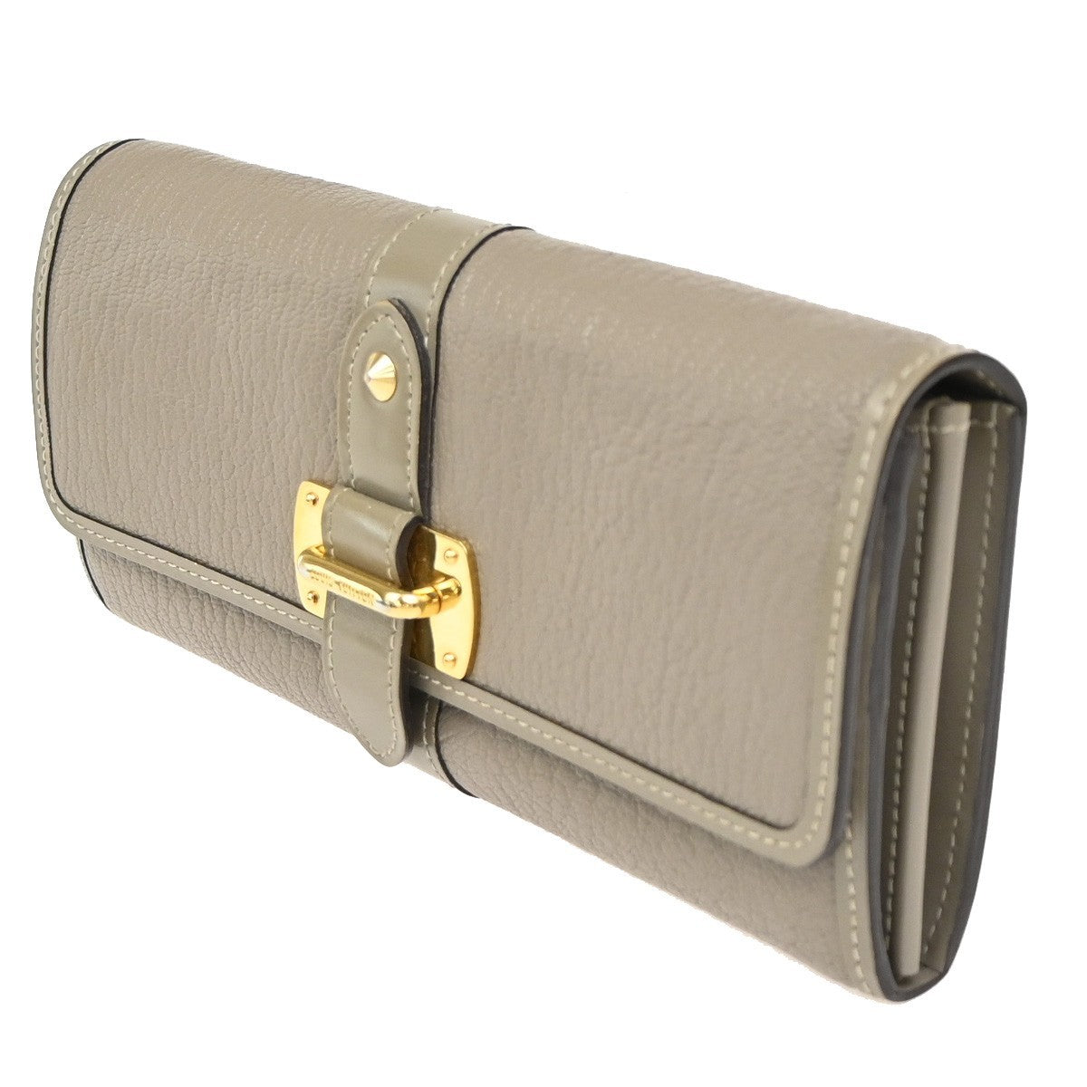 Louis Vuitton Suhali Le Favori Wallet Leather, GRAY, LEATHER, Wallets