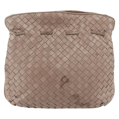 Bottega Veneta Intrecciato Shoulder bag Leather, BEIGE, LEATHER, Shoulder bag