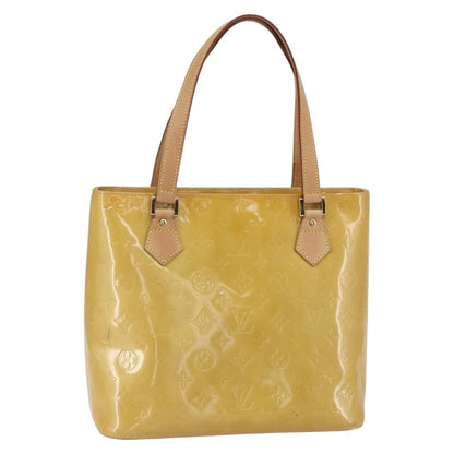 Louis Vuitton Houston Handbag Monogram Vernis, BEIGE, PATENT_LEATHER, Handbag