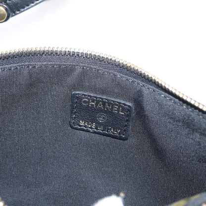 Chanel Camellia Clutch Bag Leather, BLACK, LEATHER, Clutche & pouche