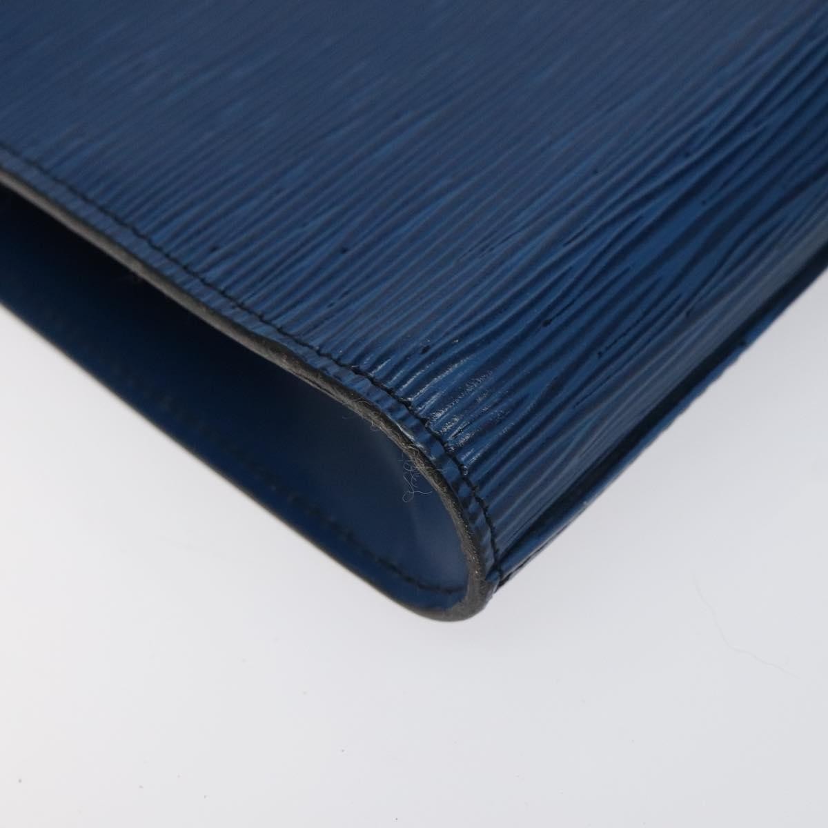 Louis Vuitton Art Deco Clutch Epi Leather, BLUE, LEATHER, Clutche & pouche