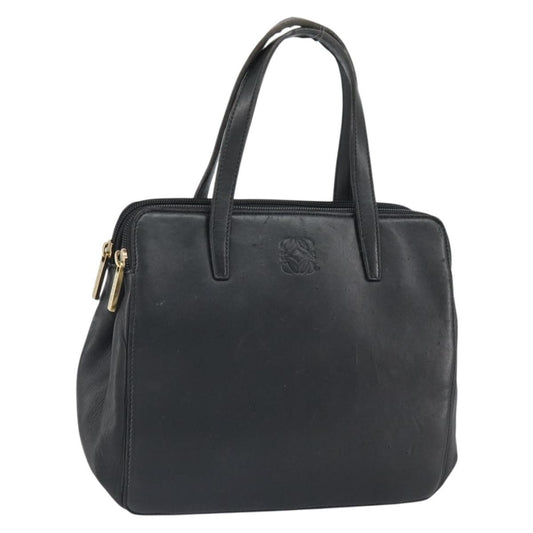 Loewe Vintage Handbag Leather, BLACK, LEATHER, Handbag
