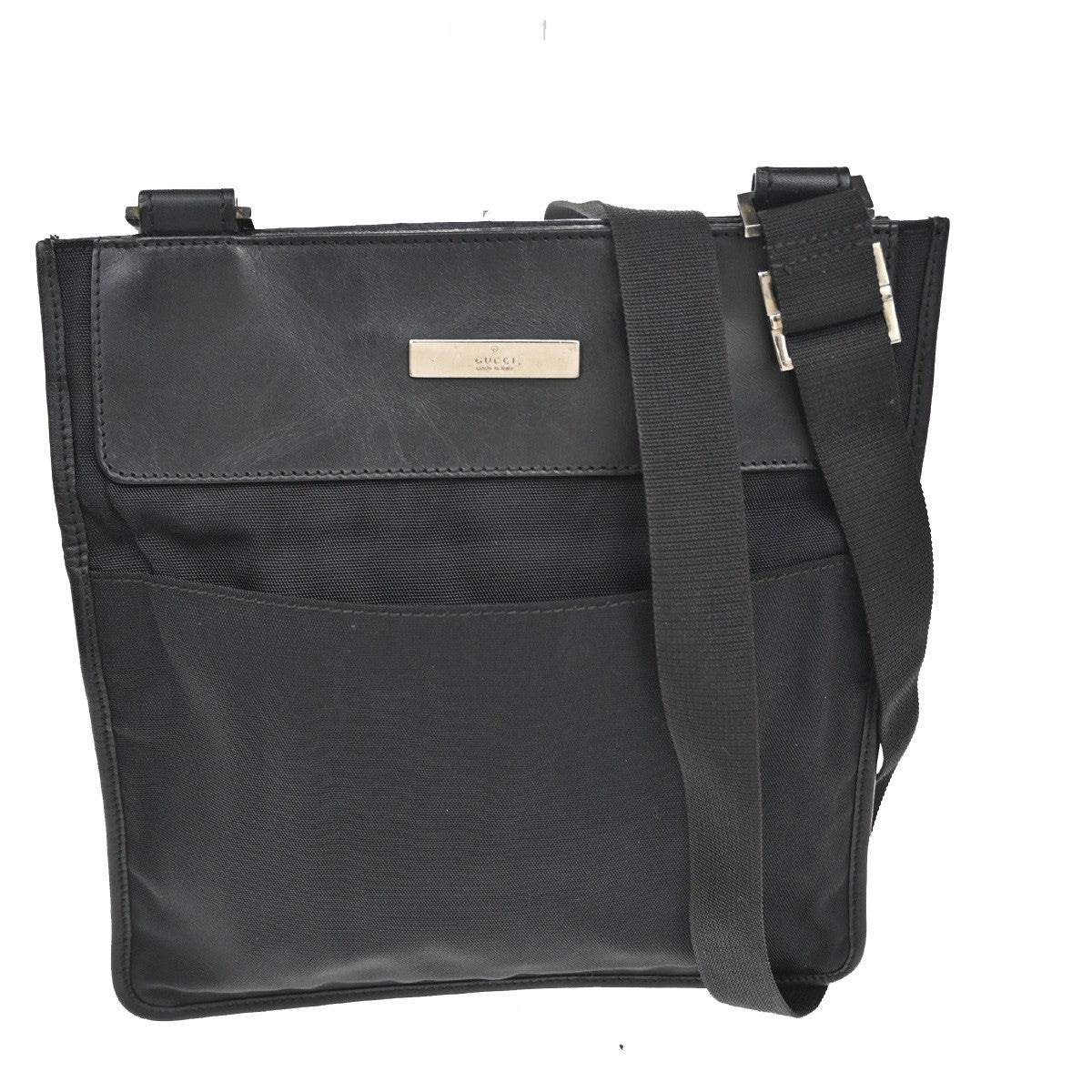 Gucci Vintage Shoulder Bag Nylon, BLACK, NYLON, Shoulder bag