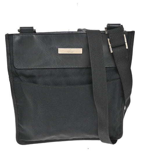 Gucci Vintage Shoulder Bag Nylon, BLACK, NYLON, Shoulder bag