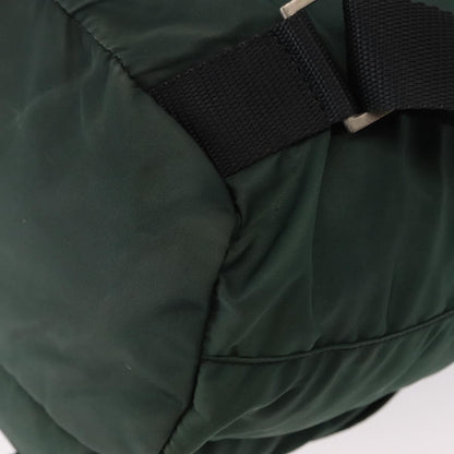 Prada Double Front Pocket Backpack Tessuto, GREEN, NYLON, Backpack